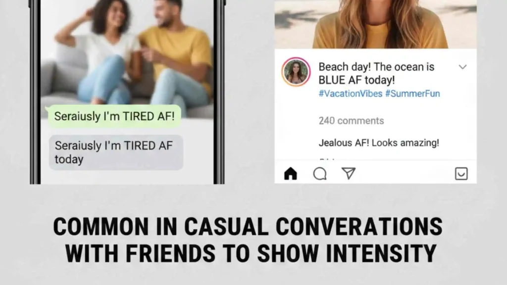 AF in Texting vs Social Media