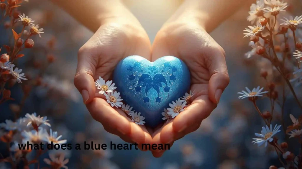 what does a blue heart mean