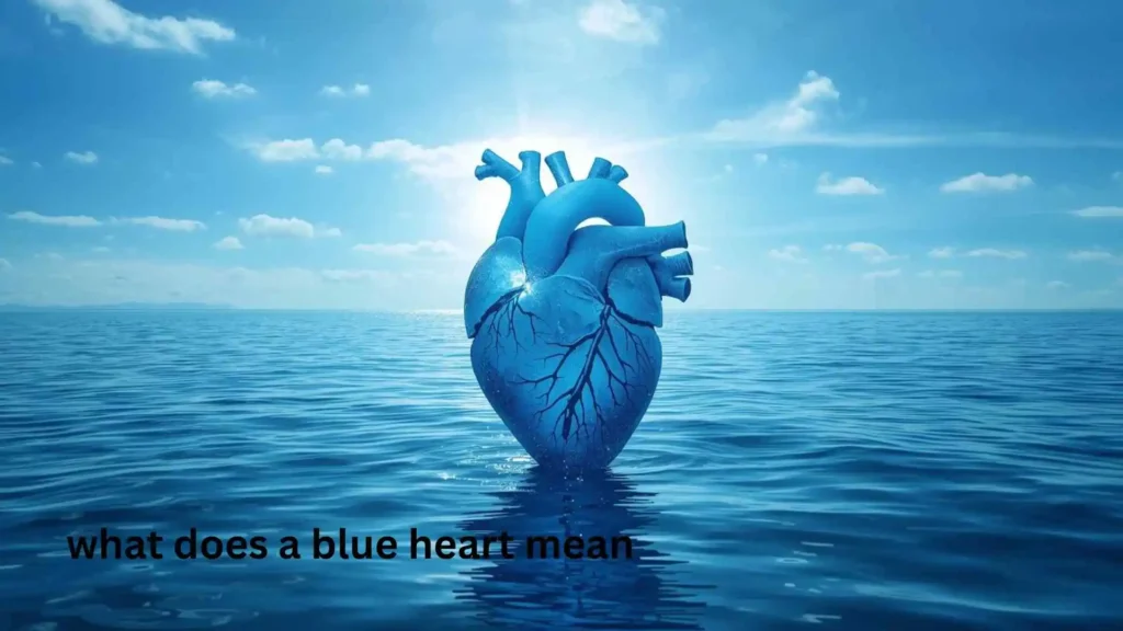what does a blue heart mean