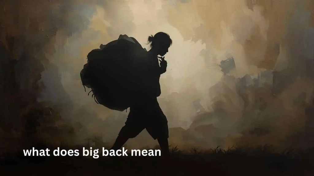 what does big back mean
