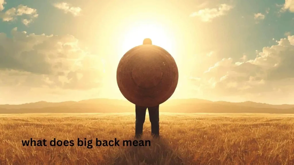 what does big back mean
