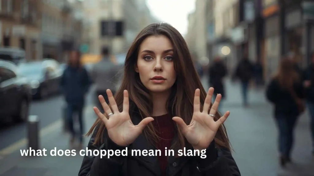 what does chopped mean in slang