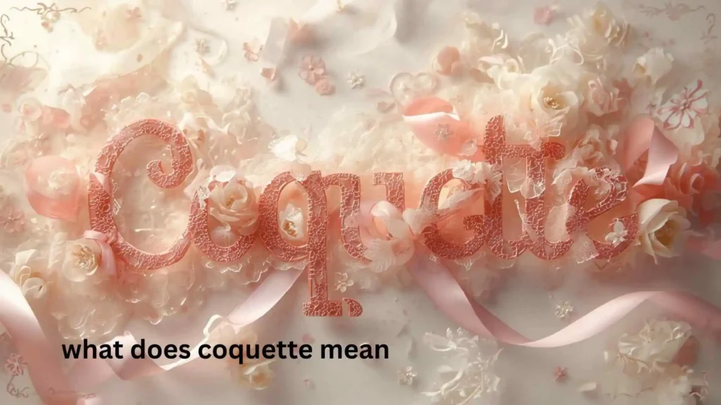 what does coquette mean