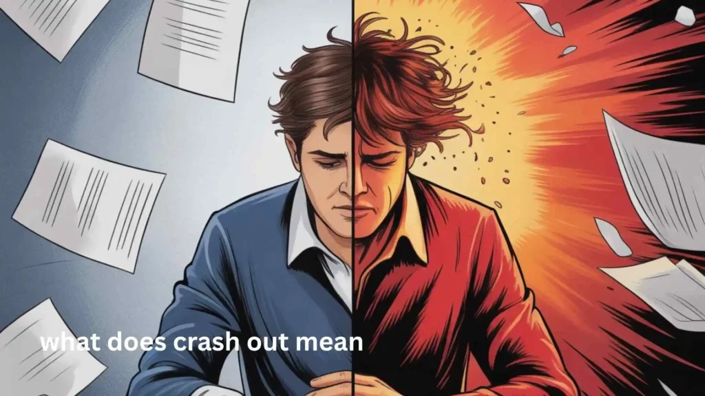 what does crash out mean