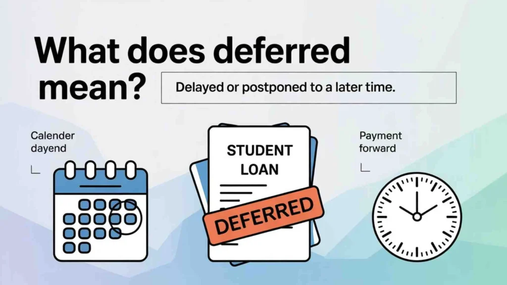 What Does Deferred Mean? A Simple Definition