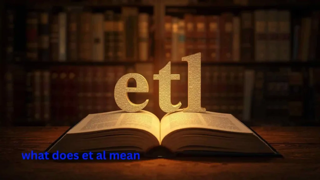 what does et al mean