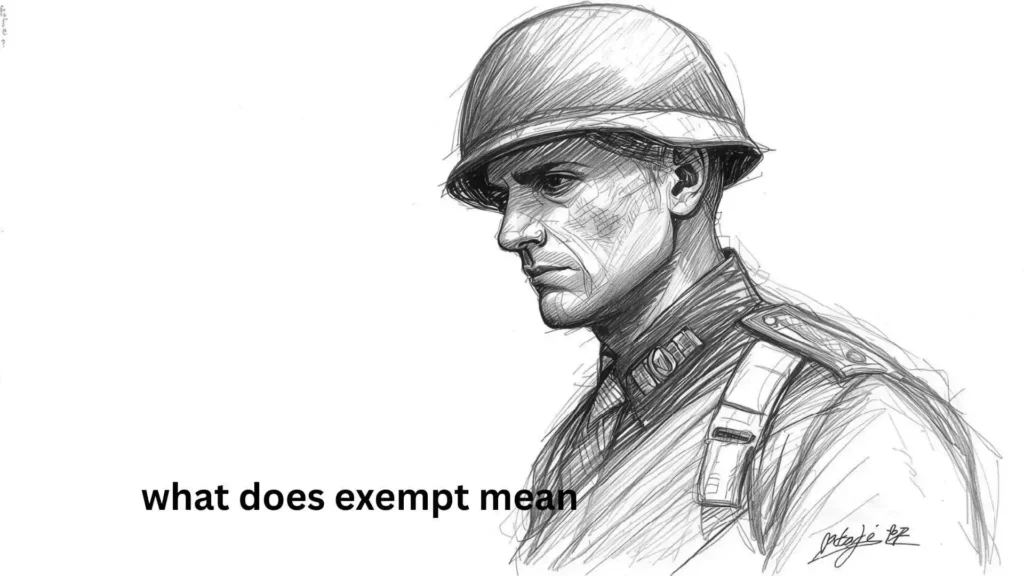 what does exempt mean