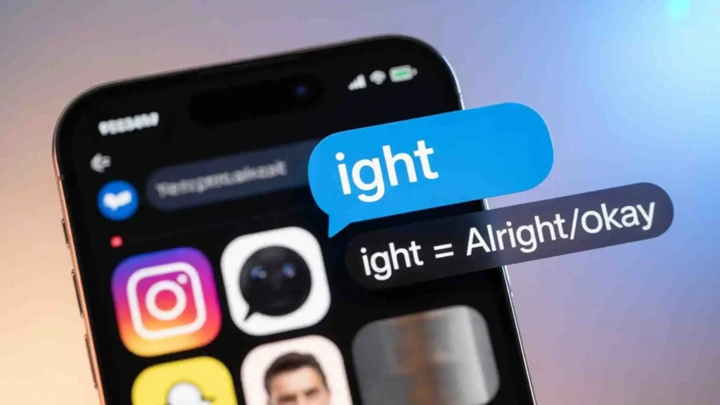 What Does Ight Mean on Snapchat?
