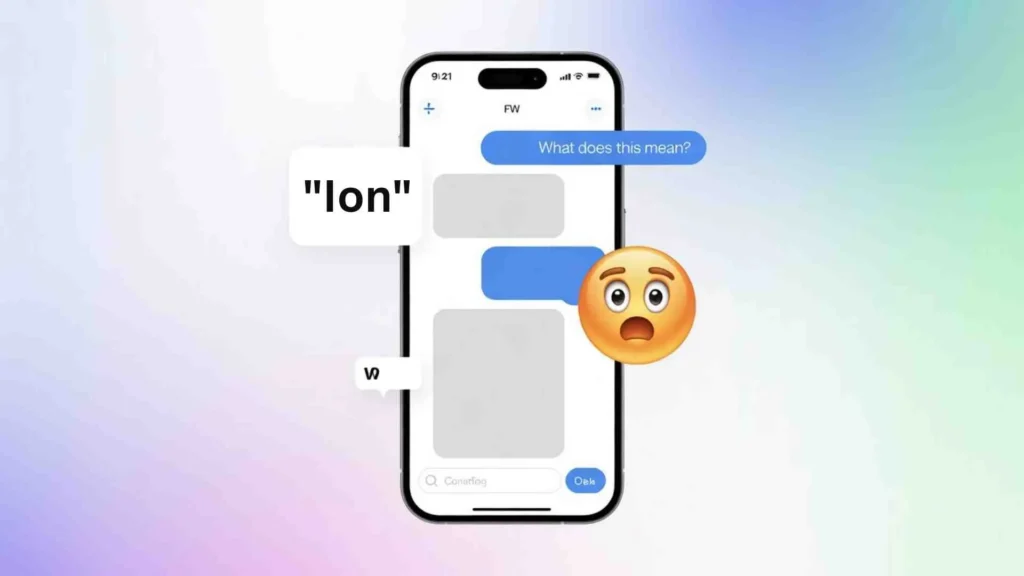 What Does Ion Mean In Text Slang?