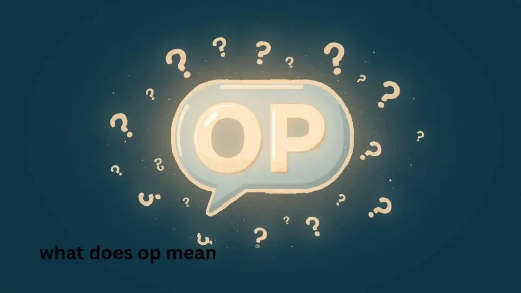 what does op mean