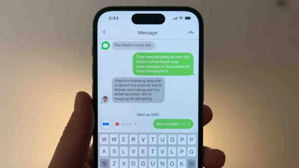 Simple Definition of Sent as SMS