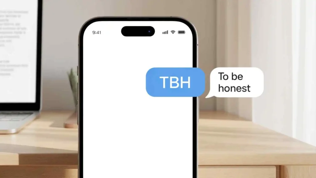 what does tbh mean in text