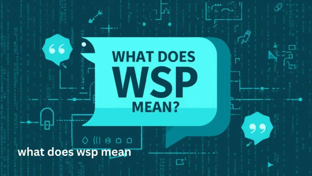 what does wsp mean