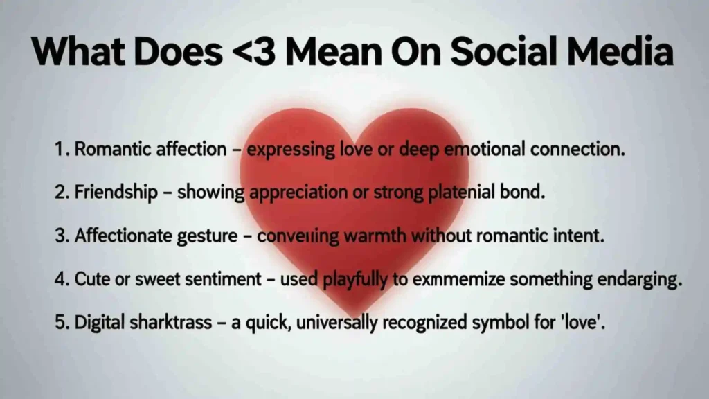 What Does <3 Mean On Social Media