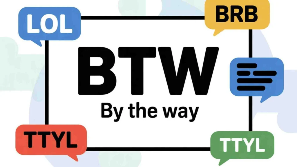 BTW In Slang And Informal Communication