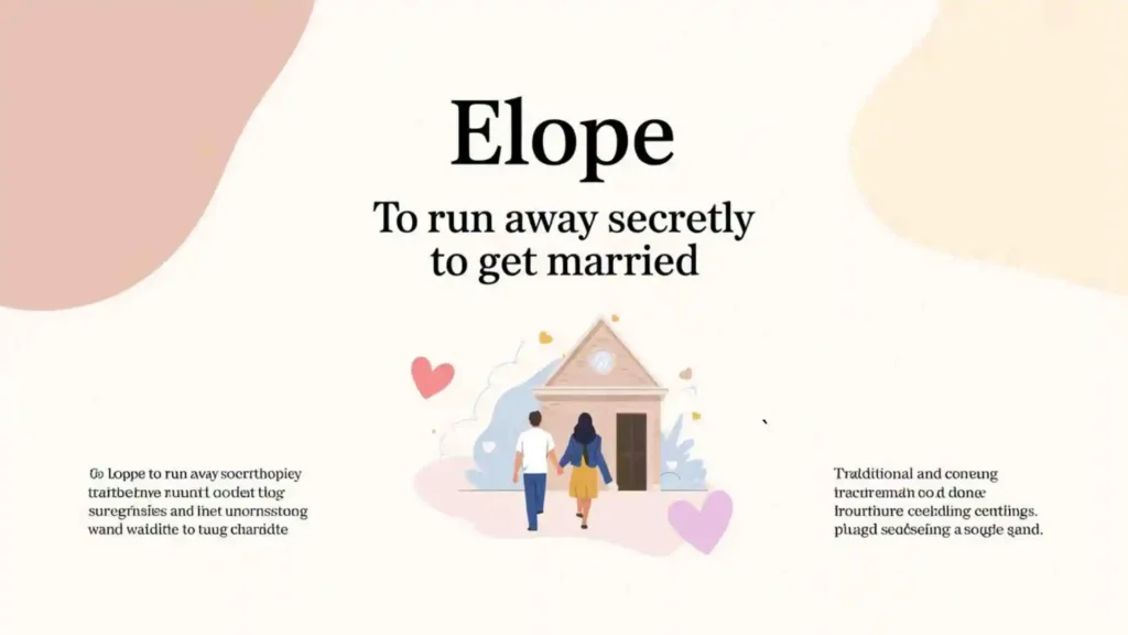 What Does Elope Mean in a Relationship (Non-Marriage Use)?