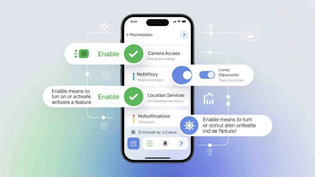 What Does Enable Mean On An App