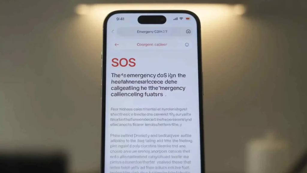 what does sos mean on iphone
