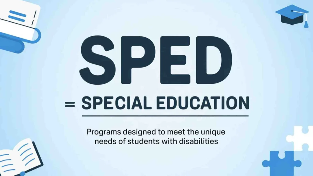 What Does SPED Mean in Slang?