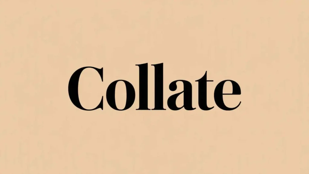 what does collate mean
