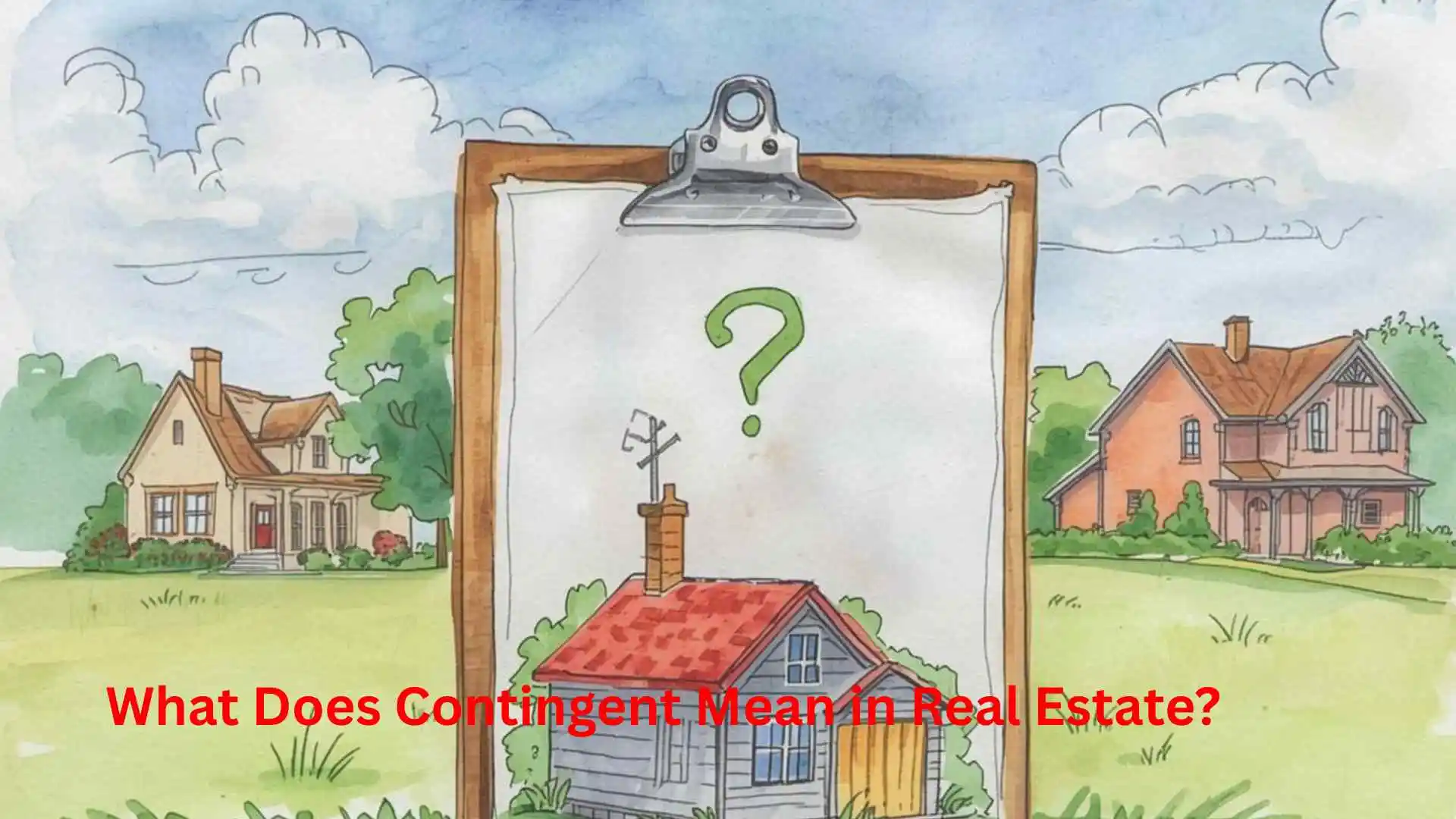 What Does Contingent Mean in Real Estate?