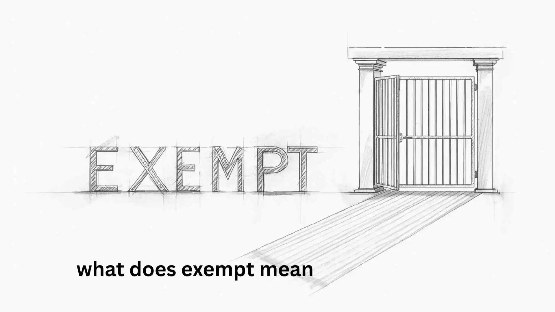 what does exempt mean