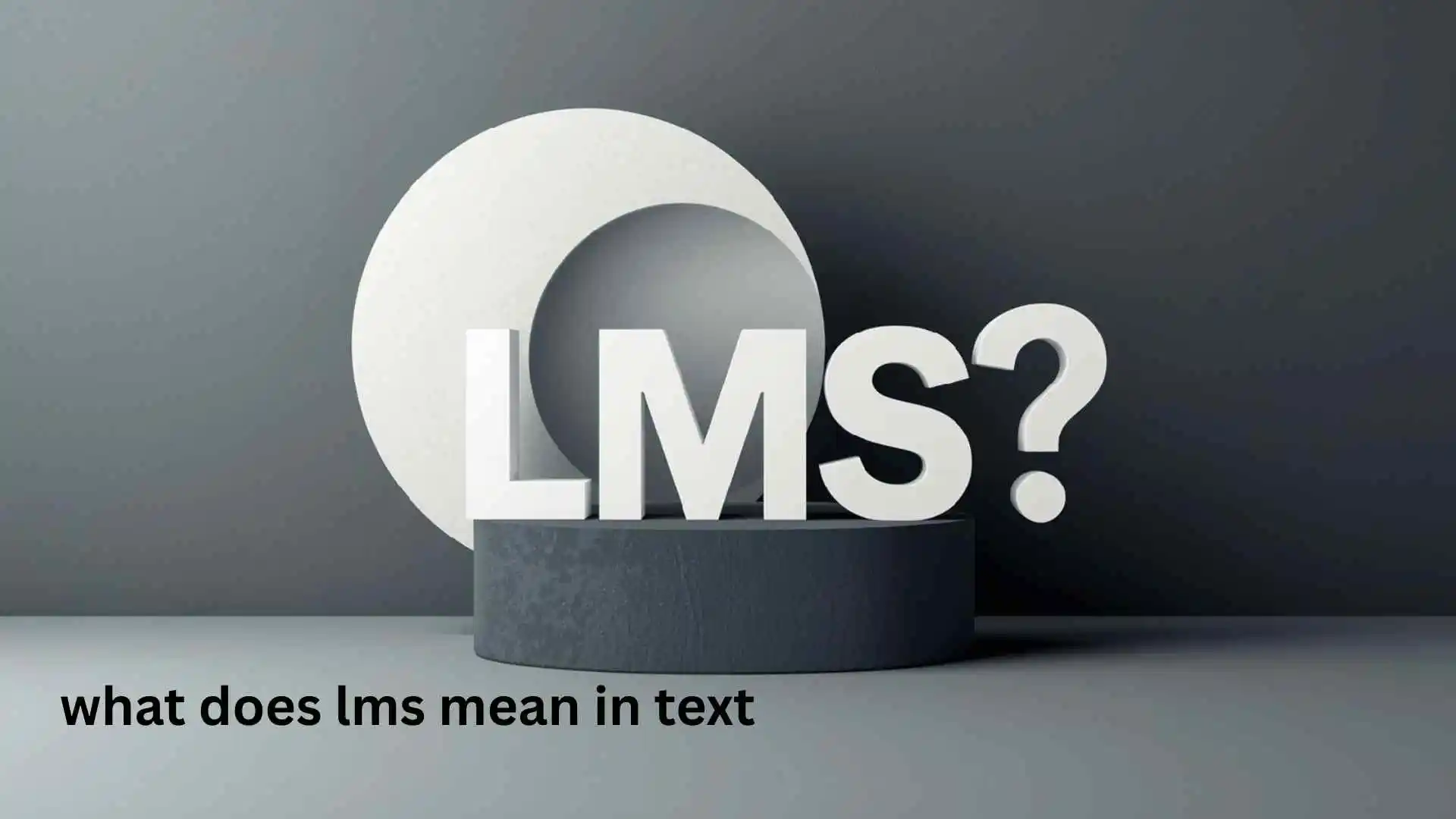 what does lms mean in text