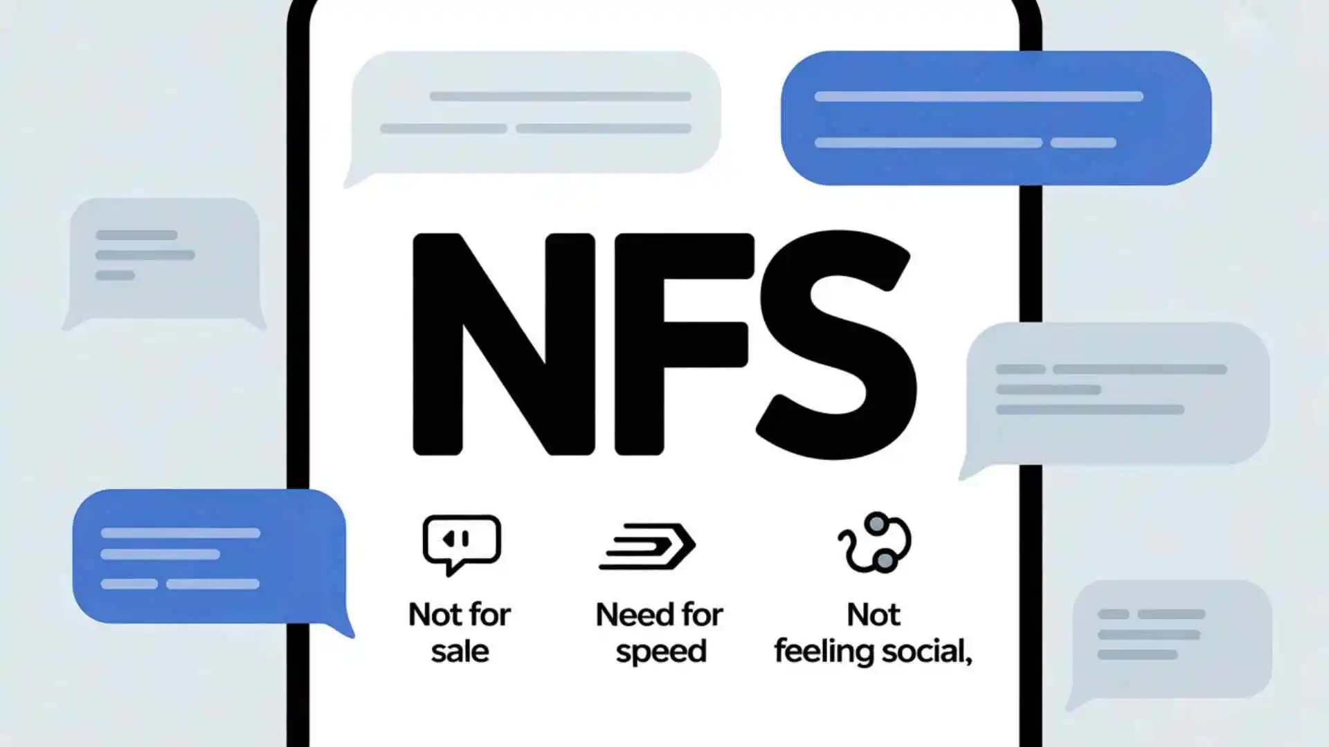 what does nfs mean in text