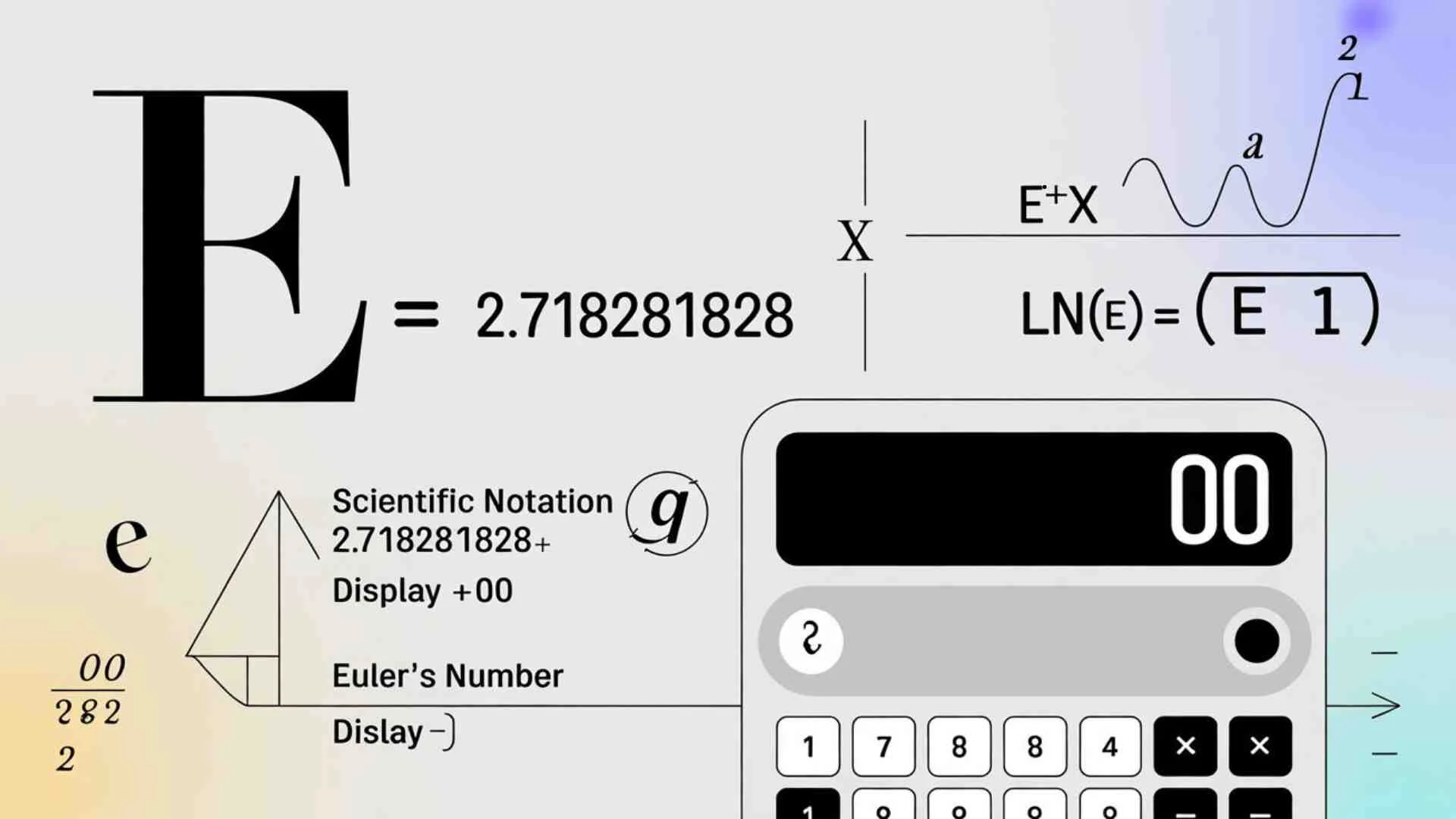 what does e mean in math